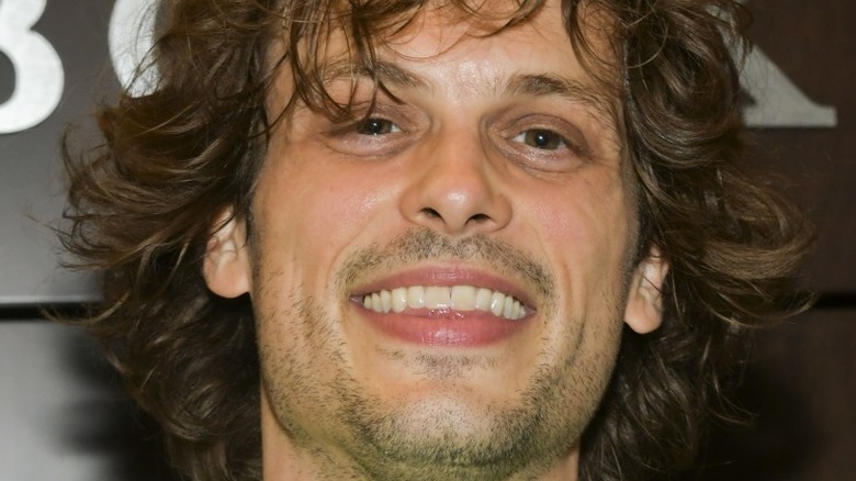 Matthew Gray Gubler grins