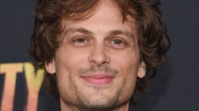 Matthew Gray Gubler smirks
