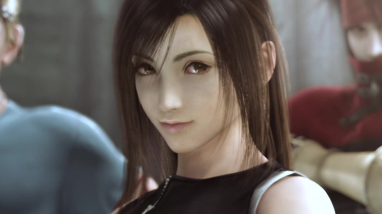 Tifa Lockhart looking into camera