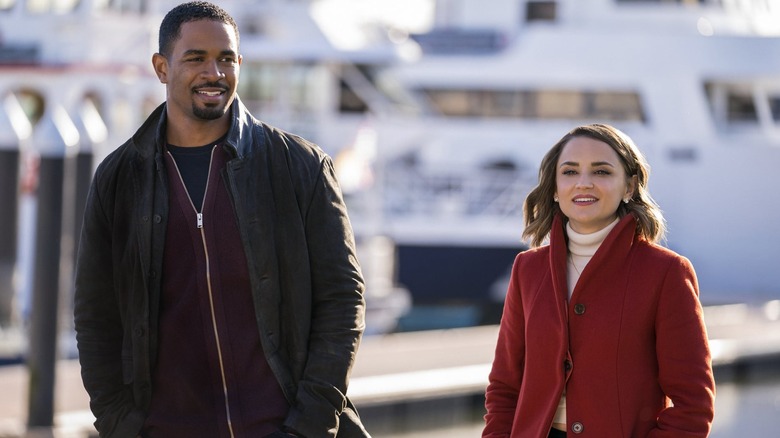 Susan and Nick walking at dock