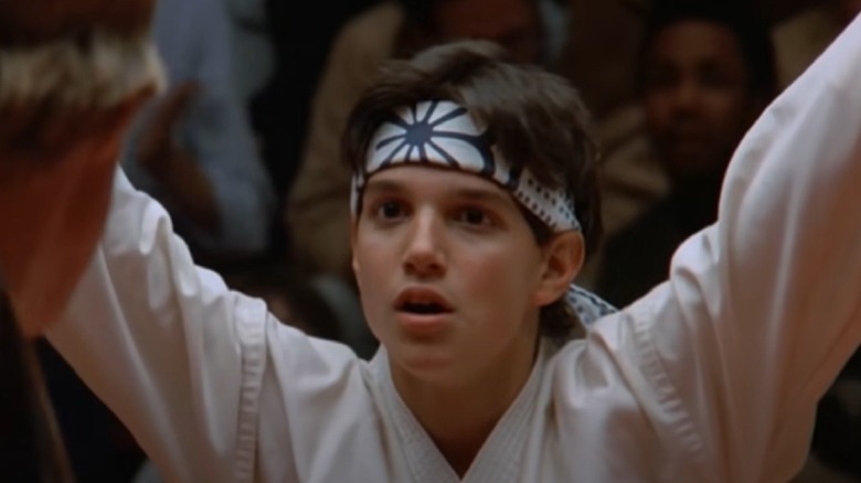 Ralph Macchio's crane kick 