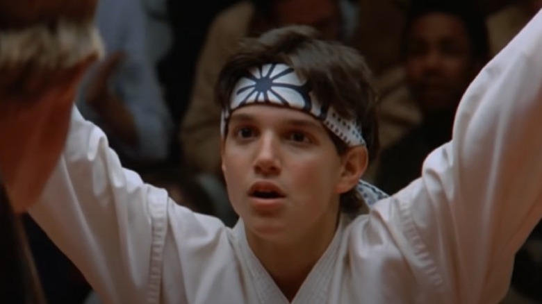 Ralph Macchio's crane kick