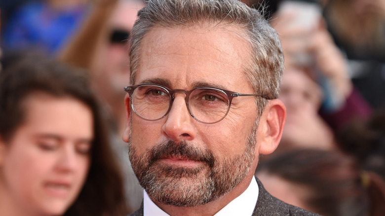 Steve Carell posing at London Film Festival