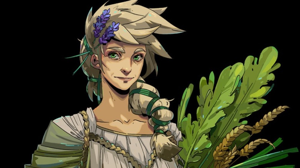 Persephone smiles