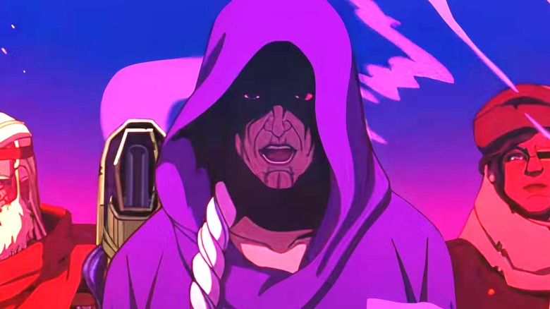 Mother Askani wearing a hooded cloak on X-Men '97