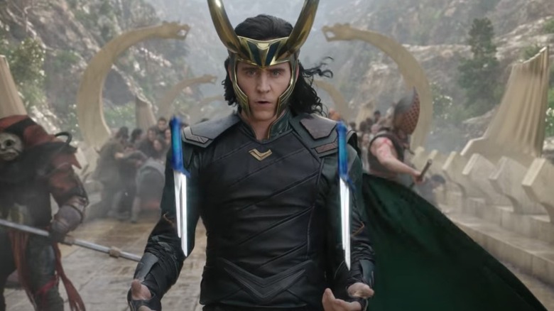 Loki flipping knives