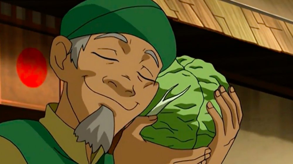 The cabbage merchant in Omashu on Avatar: The Last Airbender