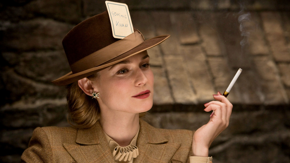 Diane Kruger stylishly smokes in Inglourious Basterds