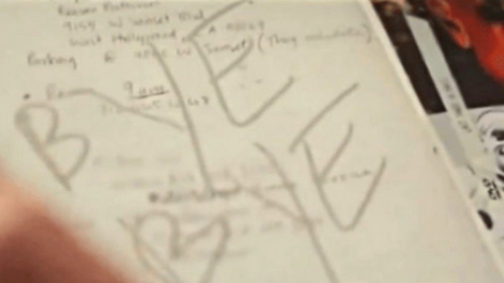 Heath Ledger's Joker diary's final words, "BYE BYE"