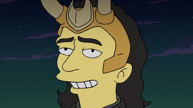 Loki as a Simpsons character