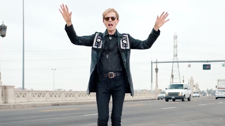 Beck in music video for Wow