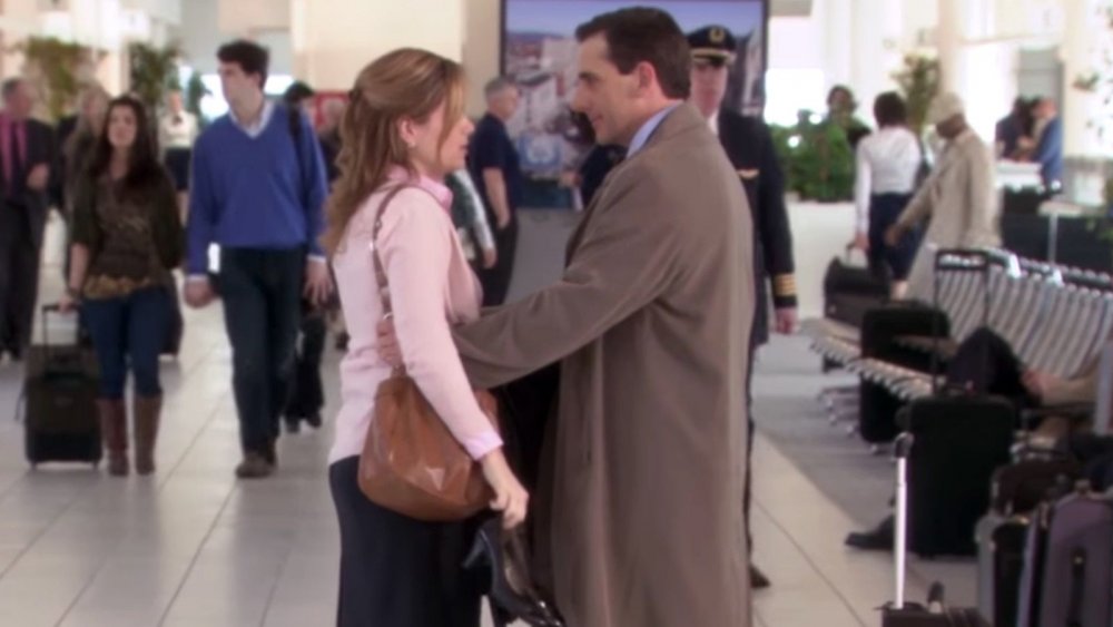 Jenna Fischer and Steve Carell on The Office