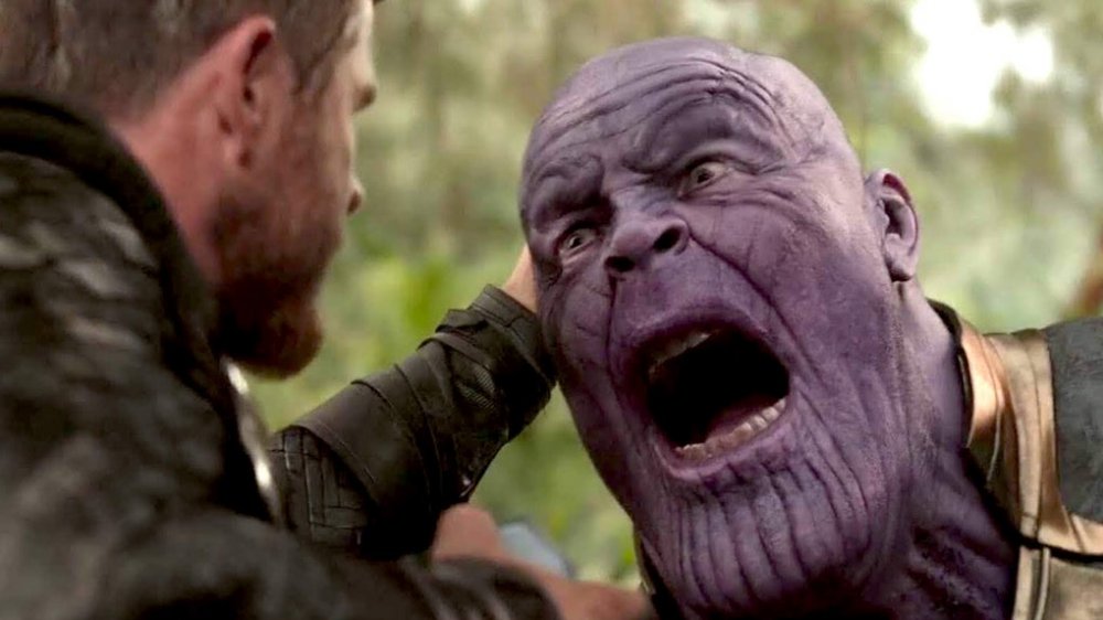 Thor and Thanos in Avengers: Infinity War