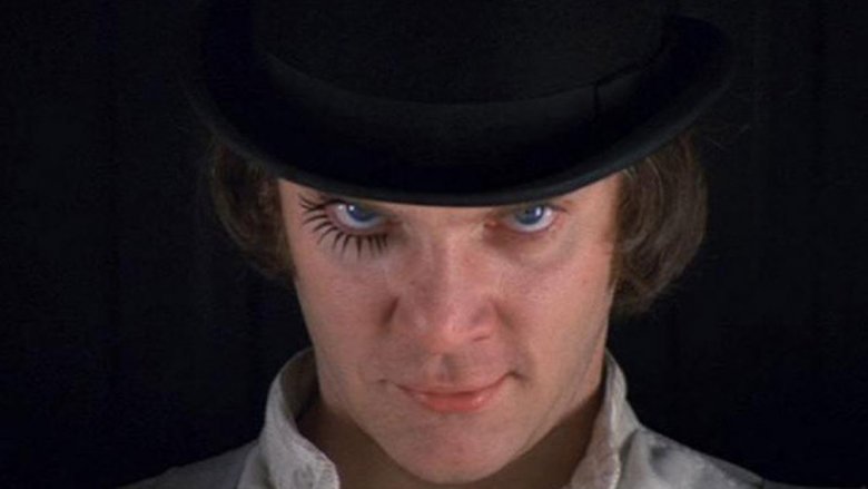 Malcolm McDowell in A Clockwork Orange