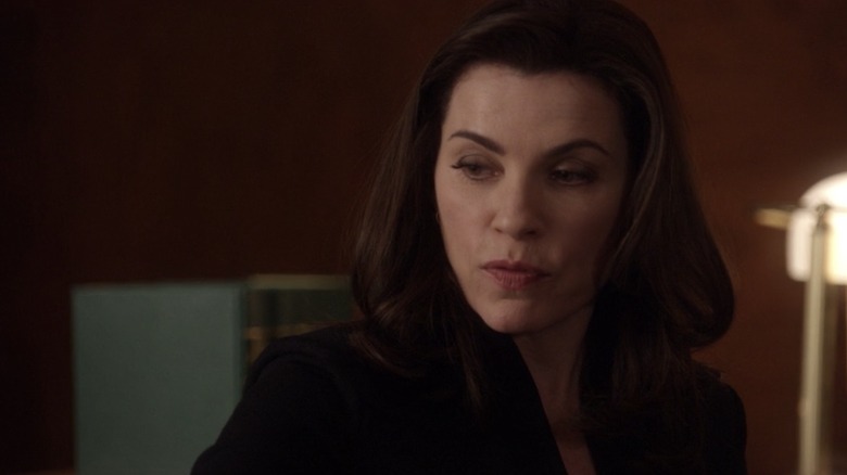 Julianna Margulies looking serious
