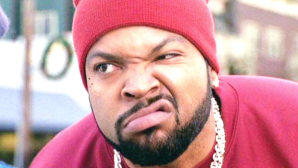 Ice Cube sneering