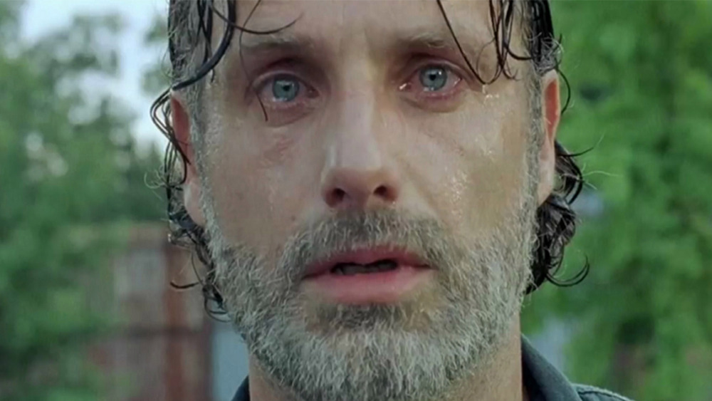 Rick Grimes crying with beard