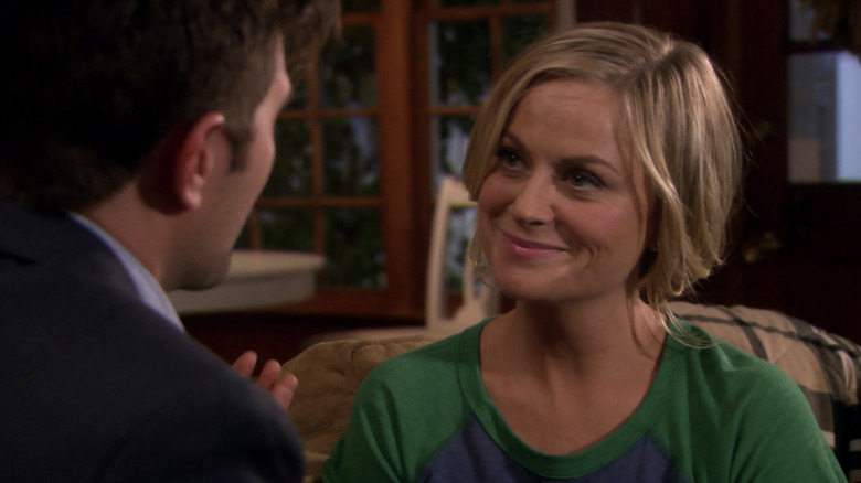 Leslie Knope smiling at Ben