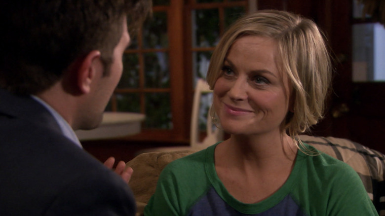 Leslie Knope smiling at Ben