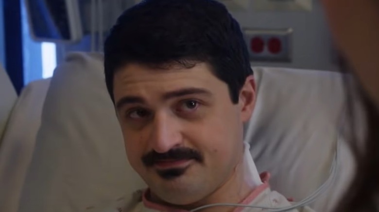 Yuri Sardarov in hospital bed