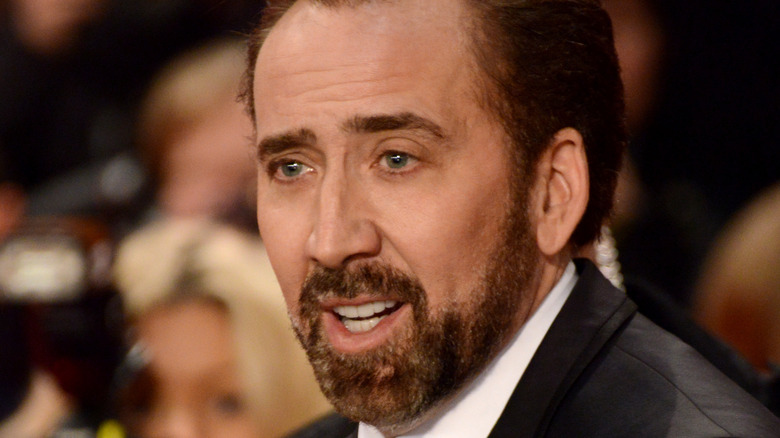 Nicolas Cage posing