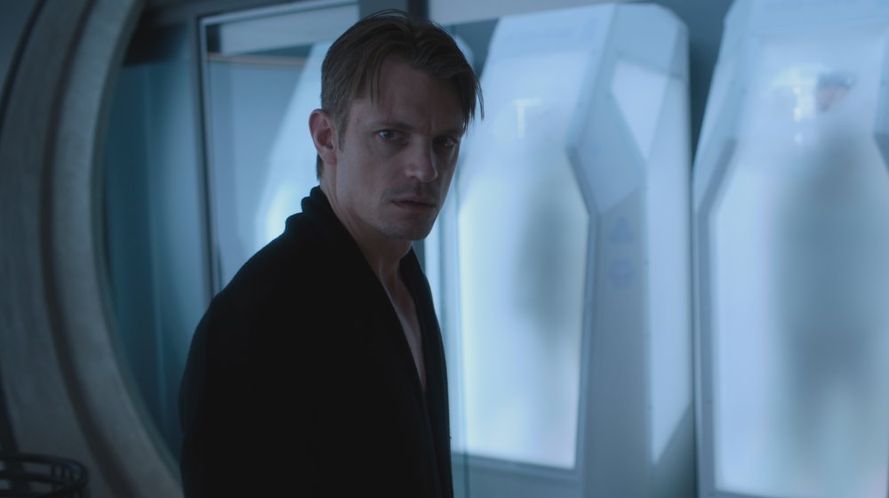 Joel Kinnaman as Takeshi Kovacs on Altered Carbon