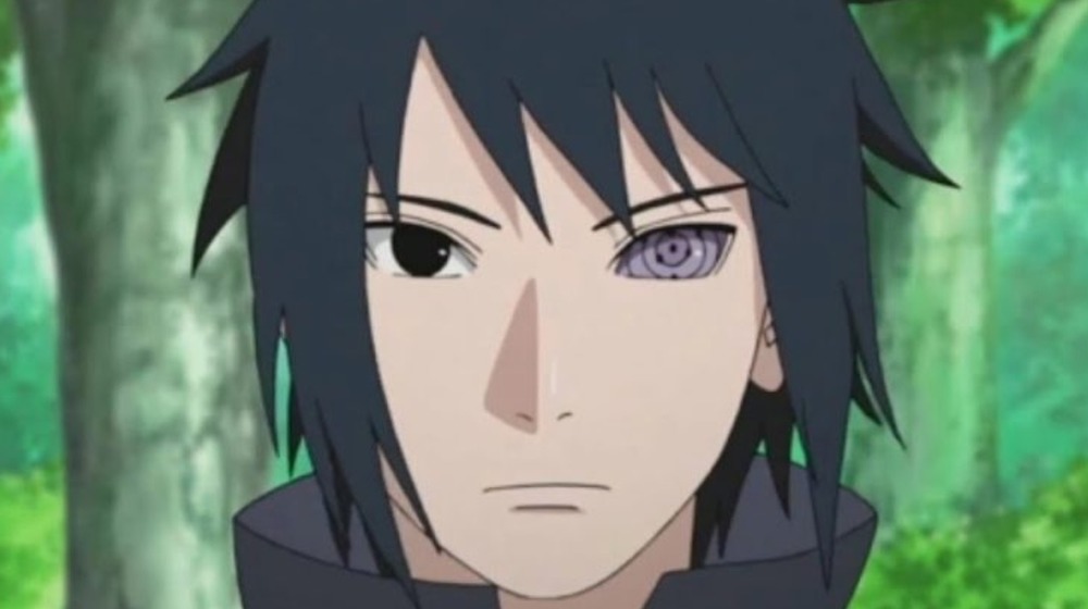 Sasuke with his Rinnegan