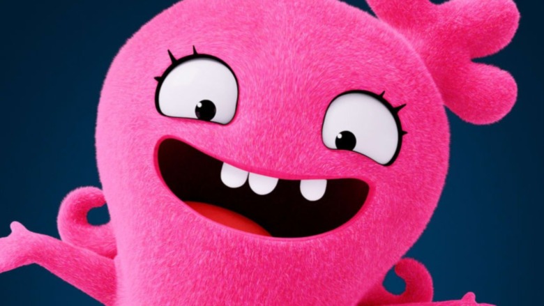 Pink Uglydoll smiling