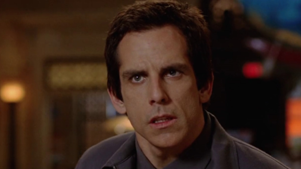 Ben Stiller looking disgruntled