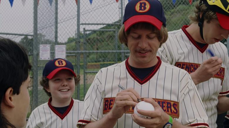 Richie signing a baseball