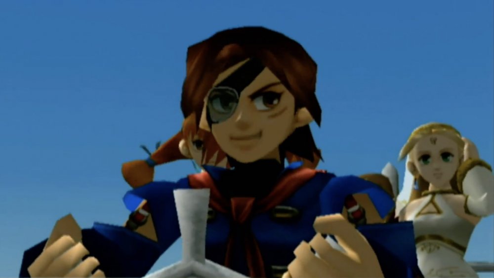 Vyse and Fina in Skies of Arcadia Legends