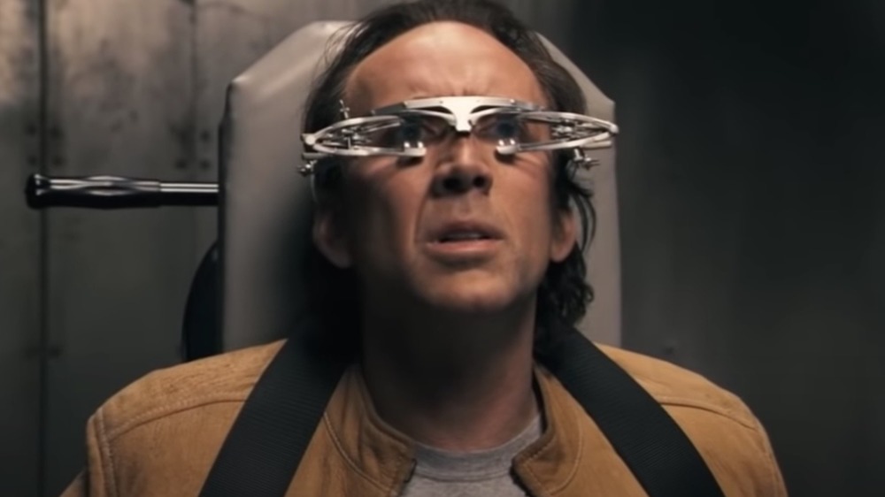 Nicolas Cage being subjected to radical testing in Next