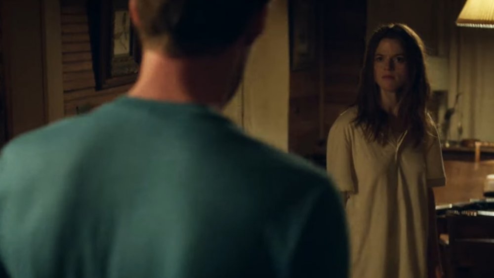 Rose Leslie's Bea is frightened in Honeymoon