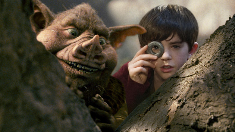 Jared peeking through stone next to Hogsqueal (2008)