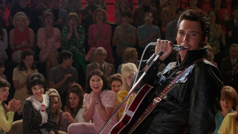 Austin Butler singing in "Elvis"