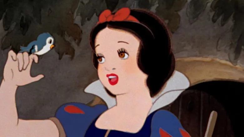 Snow White bluebird