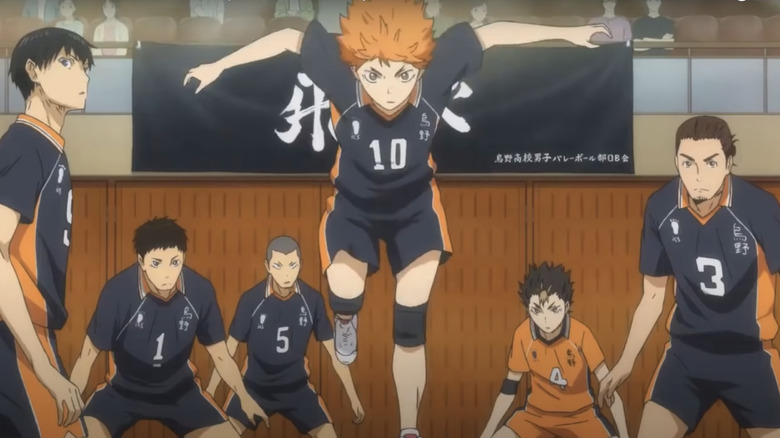 Karasuno team at a game