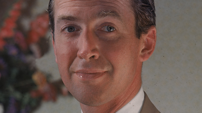 Jimmy Stewart smiling