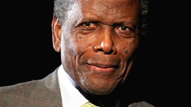 Sidney Poitier looking ahead