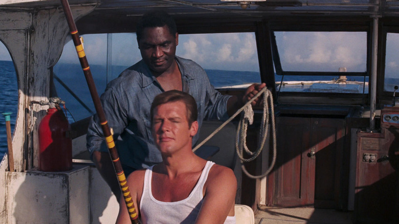 James Bond fishing with Quarrel Jr.