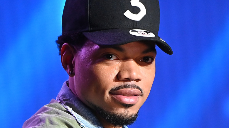 Chance the Rapper speaking at the 2021 Revolt Summit