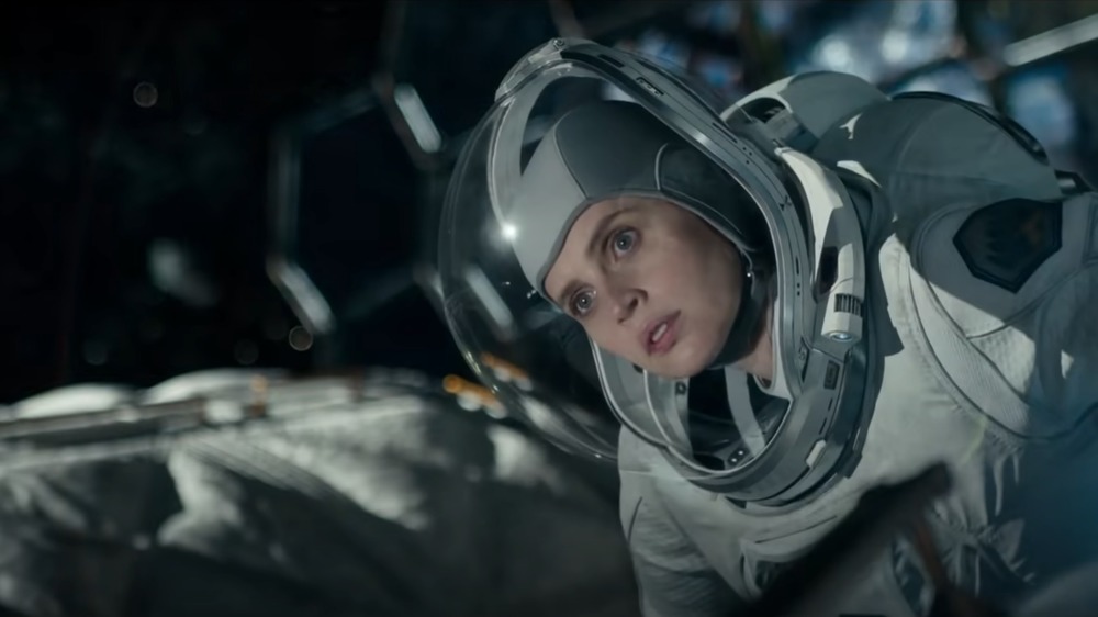 Felicity Jones as astronaut Sully in The Midnight Sky