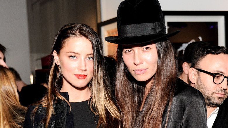 Amber Heard and Tasya van Ree at event