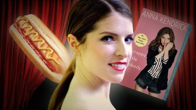 Anna Kendrick, a hotdog, and her book