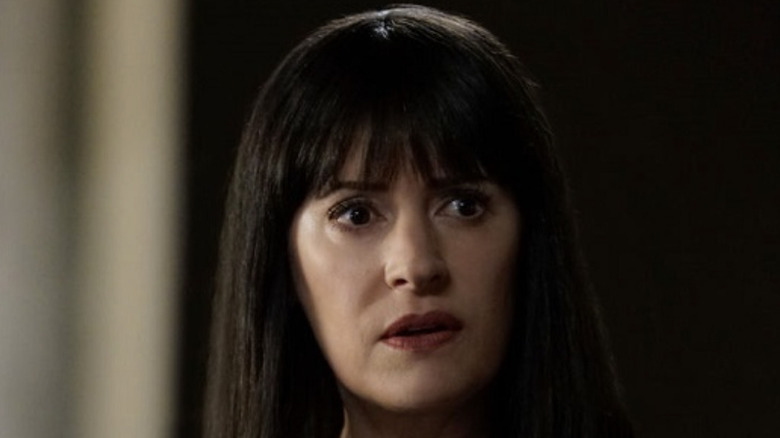 Prentiss looking serious