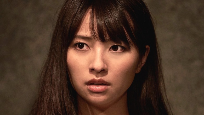 Saori Shibuki looking concerned