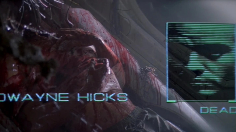 Hicks being very dead in "Alien 3" (1992)