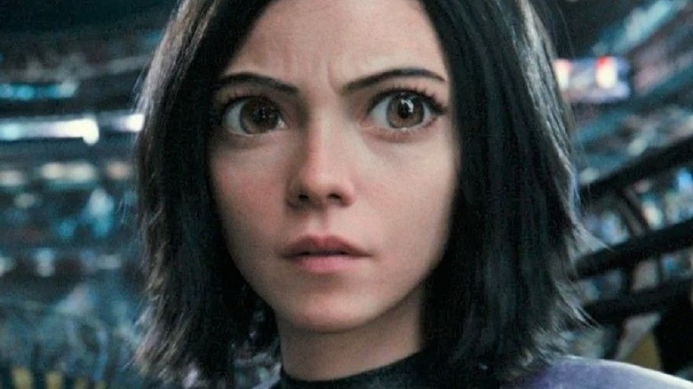 Alita staring
