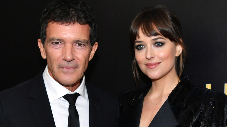 Antonio Banderas and Dakota Johnson
