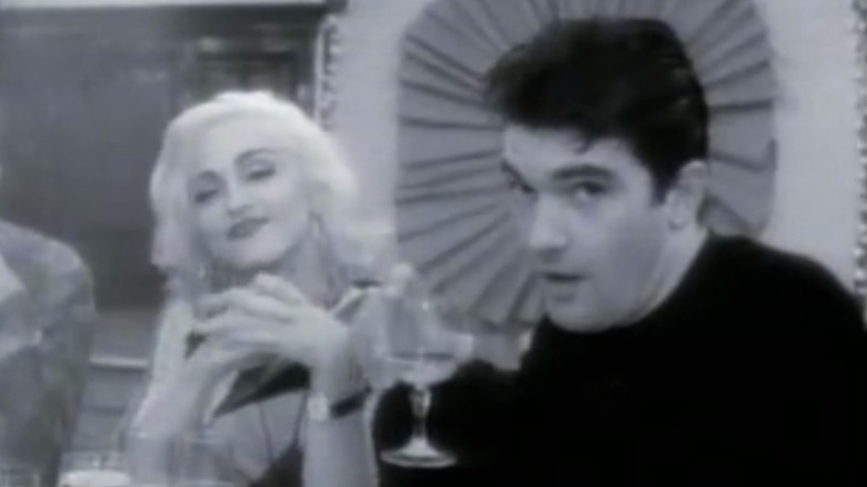 Madonna and Banderas relaxing